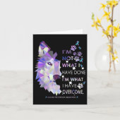 Carte Wolf Im Ce Que J'Ai Surmonté La Prévention Du Suic (Fleur jaune)