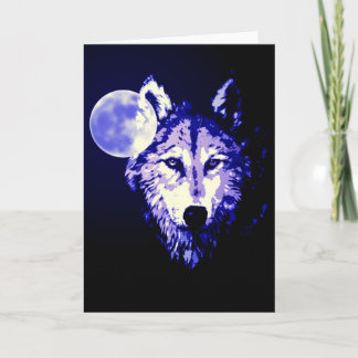 Carte Wolf & Moon