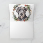 Carte Wolfhound Festive Wreath (Intérieur)
