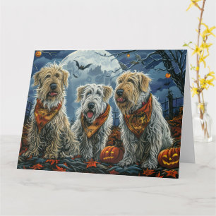 Carte Wolfhound Halloween Éffrayant