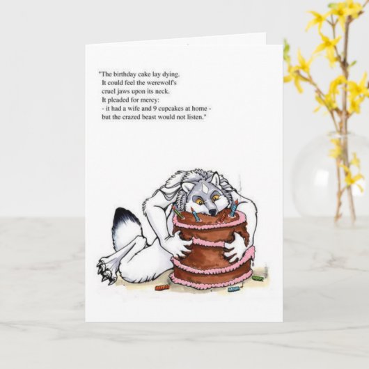 Carte Wolfie (Fleur jaune)