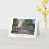 Carte Wolvenstraat Singel - Joyeux Anniversaire Chéri (Fleur jaune)