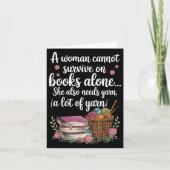 Carte Woman Cannot Survive On Books Alone She Also Needs (Devant)