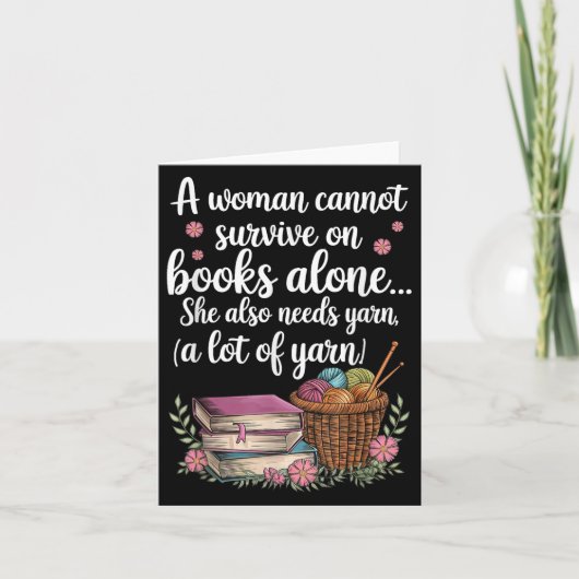Carte Woman Cannot Survive On Books Alone She Also Needs (Devant)