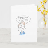 Carte Woman saying (Fleur jaune)