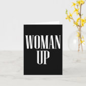 Carte Woman Up - Female Emwerment &amp; Motivation  (Fleur jaune)