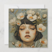 CARTE WOMAN WITH FLOWERS (Devant)