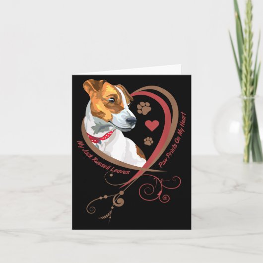 Carte Womans Jack Russell Terrier Shirt Parson Russell T (Devant)