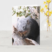 Carte Wombat (Fleur jaune)