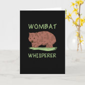 Carte Wombat (Fleur jaune)