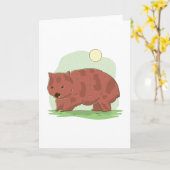 Carte Wombat (Fleur jaune)