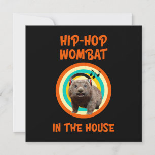 Carte Wombat Hip-hop Drôle dans la Maison
