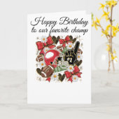 Carte women/girls football Folded Greeting Card (Fleur jaune)