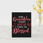 Carte Womens Being A Grandma Doesn't Make Me Old It Make (Fleur jaune)