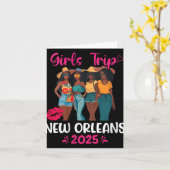 Carte Womens Black Girls Trip New Orleans 2025 Vacation (Fleur jaune)