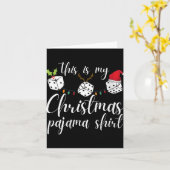 Carte Womens Bunco Christmas Pajama Dice Game Night (Fleur jaune)