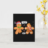 Carte Womens Christmas Cookie Xmas Family Funny Gingerbr (Fleur jaune)