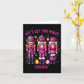 Carte Womens Christmas Crushing It Nutcracker - Funny Re (Fleur jaune)