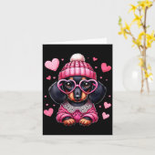 Carte Women's Cute Dachshund Valentines Heart Dog Lover  (Fleur jaune)