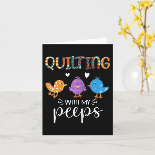 Carte Womens Cute Quilting With My , Quilters (Fleur jaune)