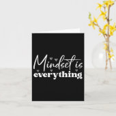 Carte Womens Everything Is Mindset Insrational Mind Moti (Fleur jaune)