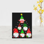 Carte Womens Gnomes Christmas Tree Pajamas Funny Gnome H (Fleur jaune)