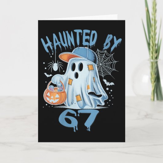 Carte Womens Haunted 6 7 Six Seven 67 Meme Halloween Cos (Devant)
