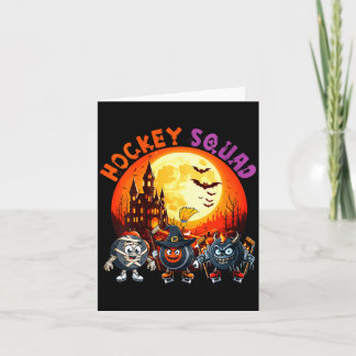 Carte Womens hockey squad halloween horror equipment as