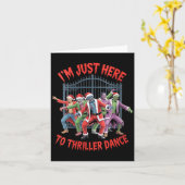 Carte Womens I'm Just Here To Thriller Dance Zombie Chri (Fleur jaune)