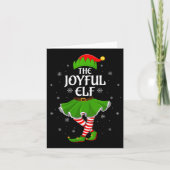 Carte Womens Joyful Elf Christmas Family Girls Women Elf (Devant)