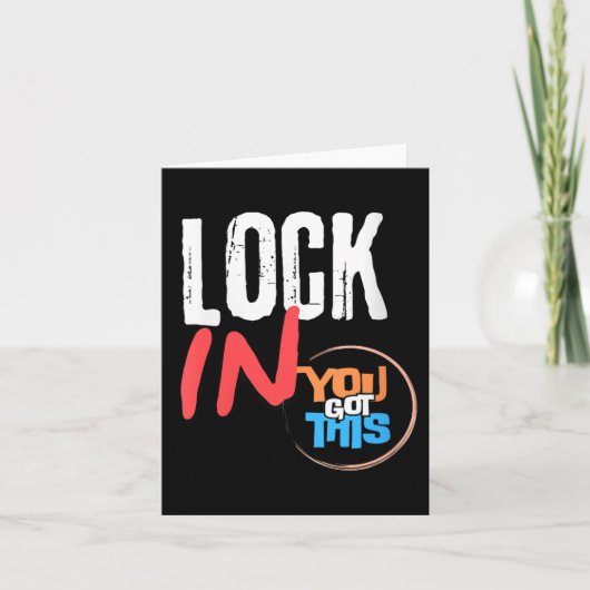 Carte Womens Lock In You Got This Teacher Testing Motiva (Devant)