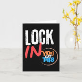 Carte Womens Lock In You Got This Teacher Testing Motiva (Fleur jaune)