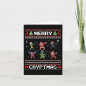 Carte Womens Merry Cryptmas Dabbing Cryptid Monsters Fun (Devant)