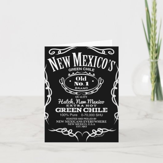 Carte Womens New Mexico's Old No. 1 Hatch Green Chile No (Devant)