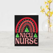 Carte Womens Nicu Nurse Christmas Crew Nurselife Nursing (Fleur jaune)