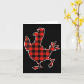 Carte Womens Red Buffalo Plaid Pajama Chicken Merry Chri (Fleur jaune)