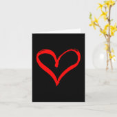 Carte Women's Red Heart Funny Cute Design For Men Women  (Fleur jaune)