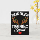Carte Womens Reindeer Training Squad Team Running Family (Fleur jaune)