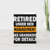 Carte Womens Retired Under New Management See Grandkids (Devant)