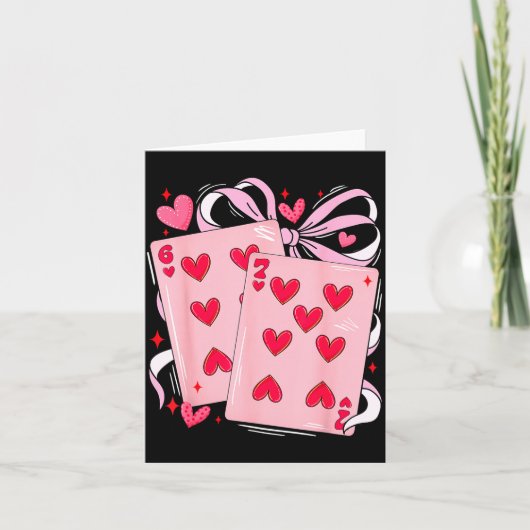 Carte Womens Retro Six Seven 67 Meme Valentines Day Play (Devant)