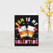 Carte Women's Rum Is My Valentine Hearts Matching Drinke (Fleur jaune)
