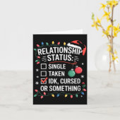 Carte Womens Single Taken Cursed Relationship Status Chr (Fleur jaune)