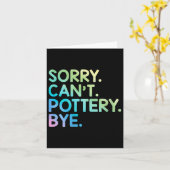 Carte Womens Sorry Can't Ttery Bye Funny Ttery Teacher M (Fleur jaune)