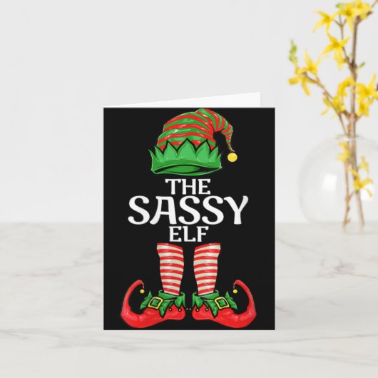 Carte Womens Sy Elf Christmas Family Matching Group V T (Fleur jaune)