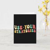 Carte Womens Use Your Strategies Test Day Testing Exam S (Fleur jaune)