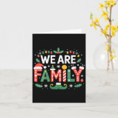 Carte Womens We Are Family Christmas 2025 Pajamas Funny (Fleur jaune)