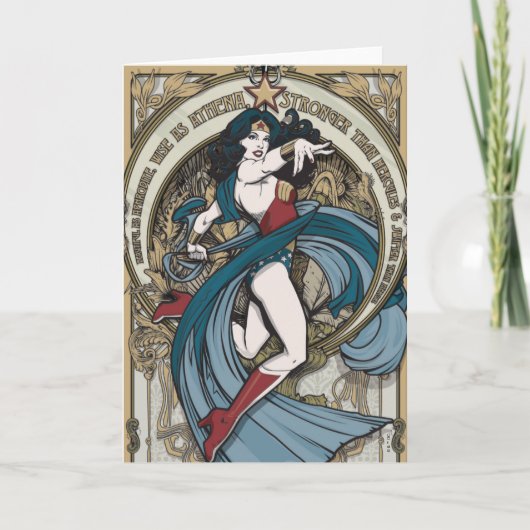 Carte Wonder Woman Art Nouveau Panel (Devant)