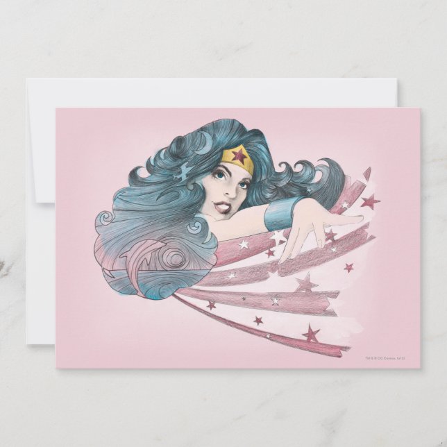 Carte Wonder Woman Dolphin and Stripes (Devant)