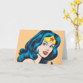 Carte Wonder Woman Face (Fleur jaune)