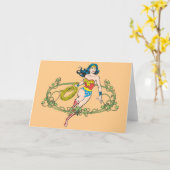 Carte Wonder Woman Green Vines (Fleur jaune)